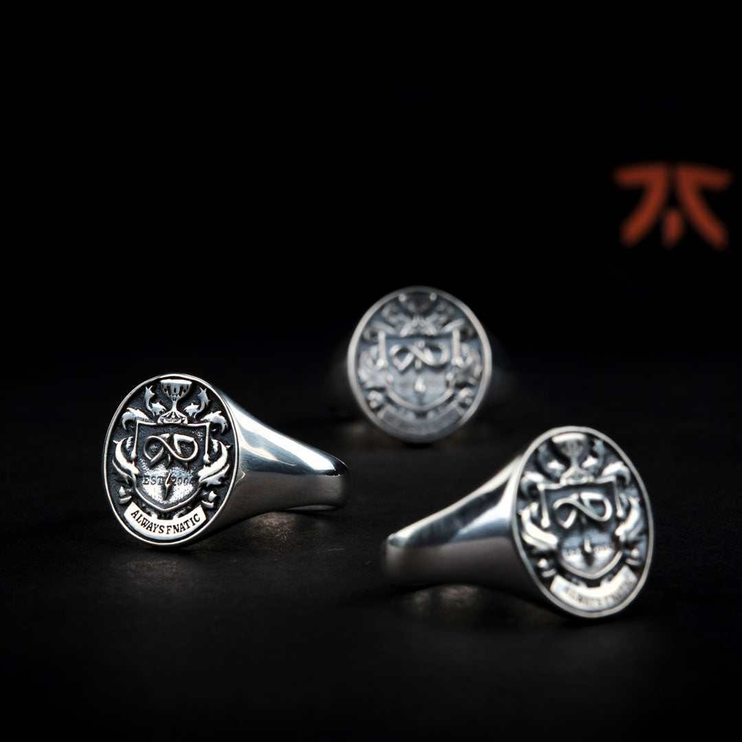 Silver Fnatic Signature Crest Ring Silver Fnatic Signature Crest Ring
