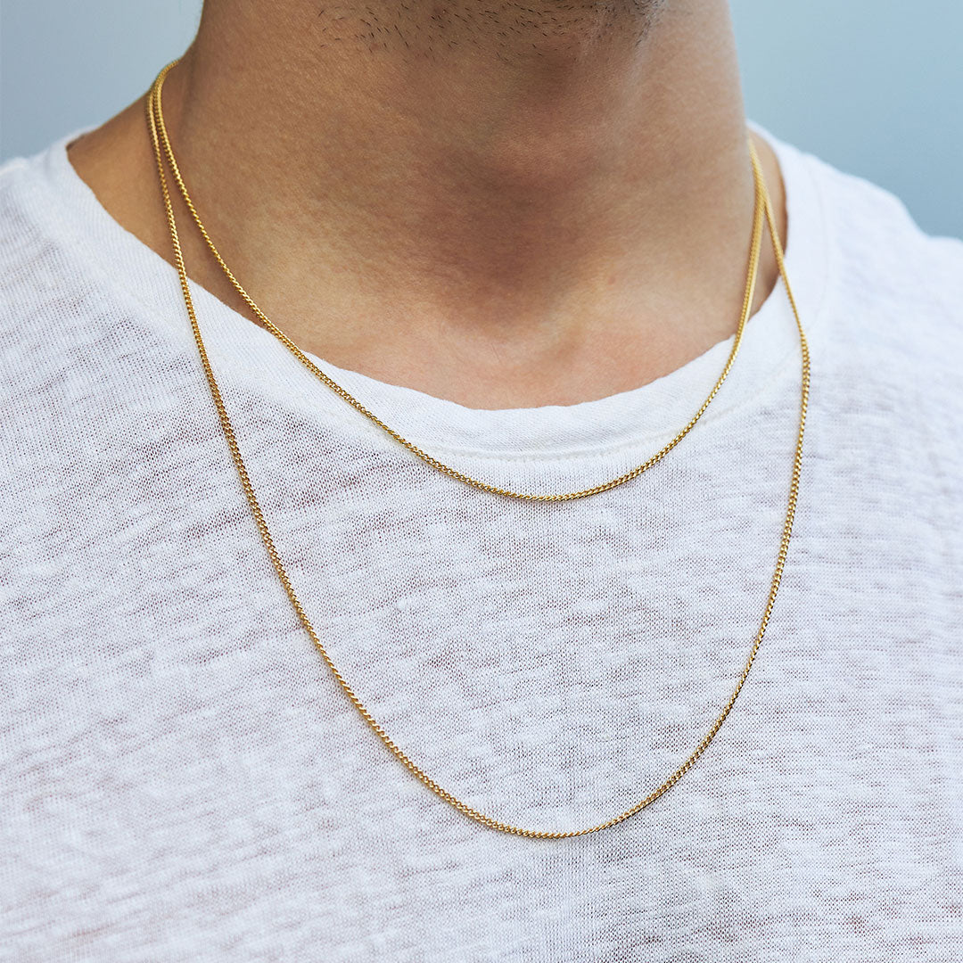 Gold Plated Silver Non Adjustable Chain - Serge DeNimes