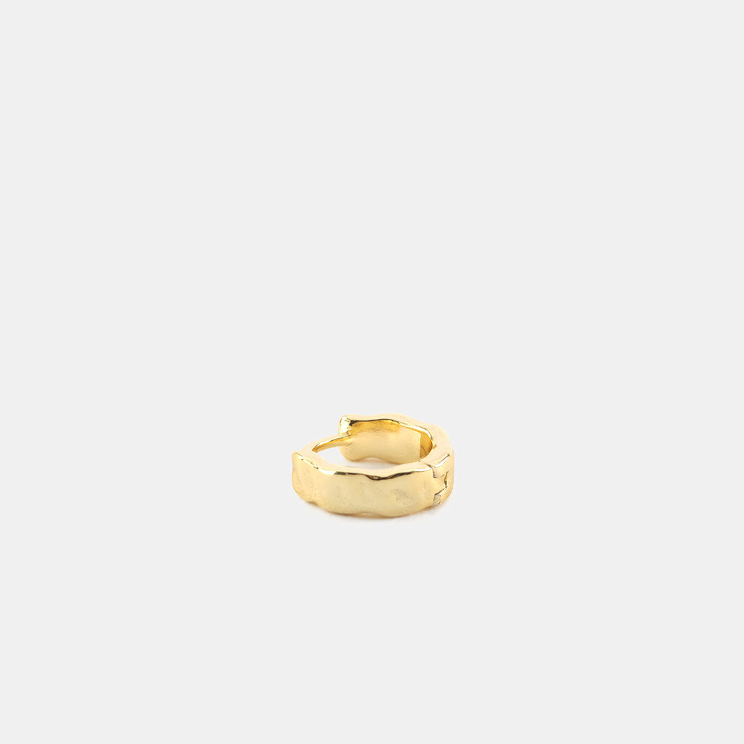 Gold Plated Silver Attrition Earring