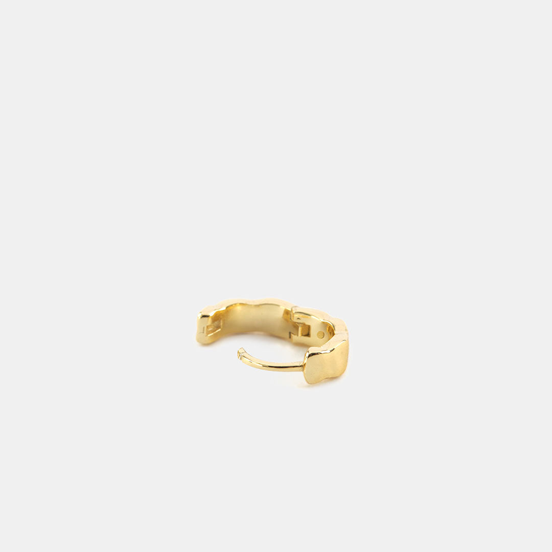 Gold Plated Silver Attrition Earring