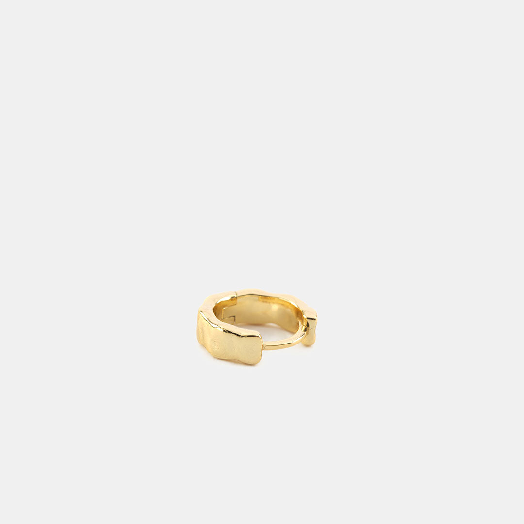 Gold Plated Silver Attrition Earring