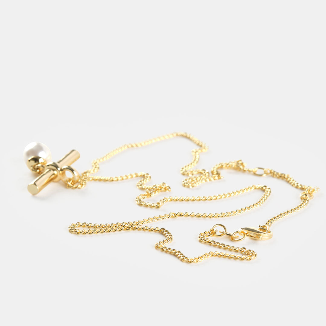 Gold Plated Silver Catch Necklace