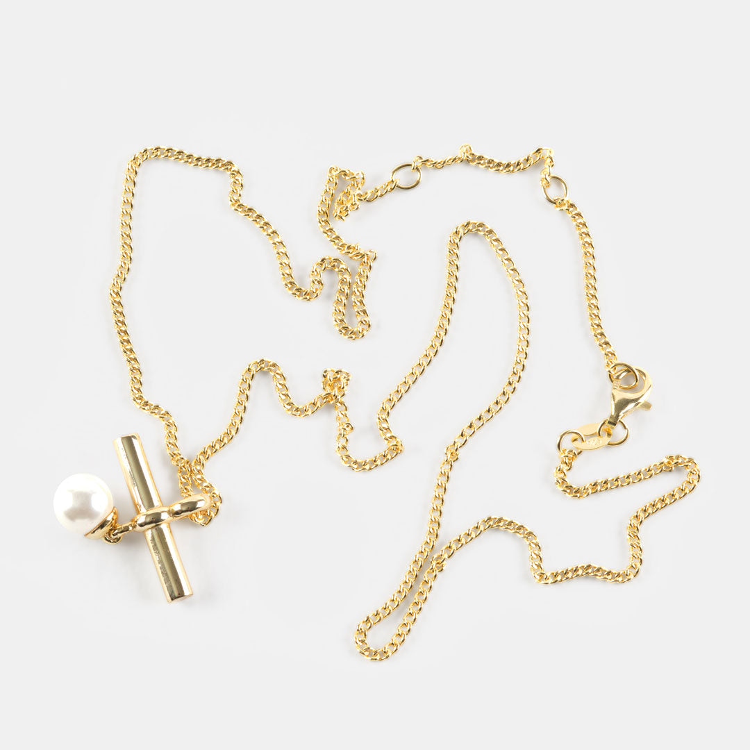 Gold Plated Silver Catch Necklace