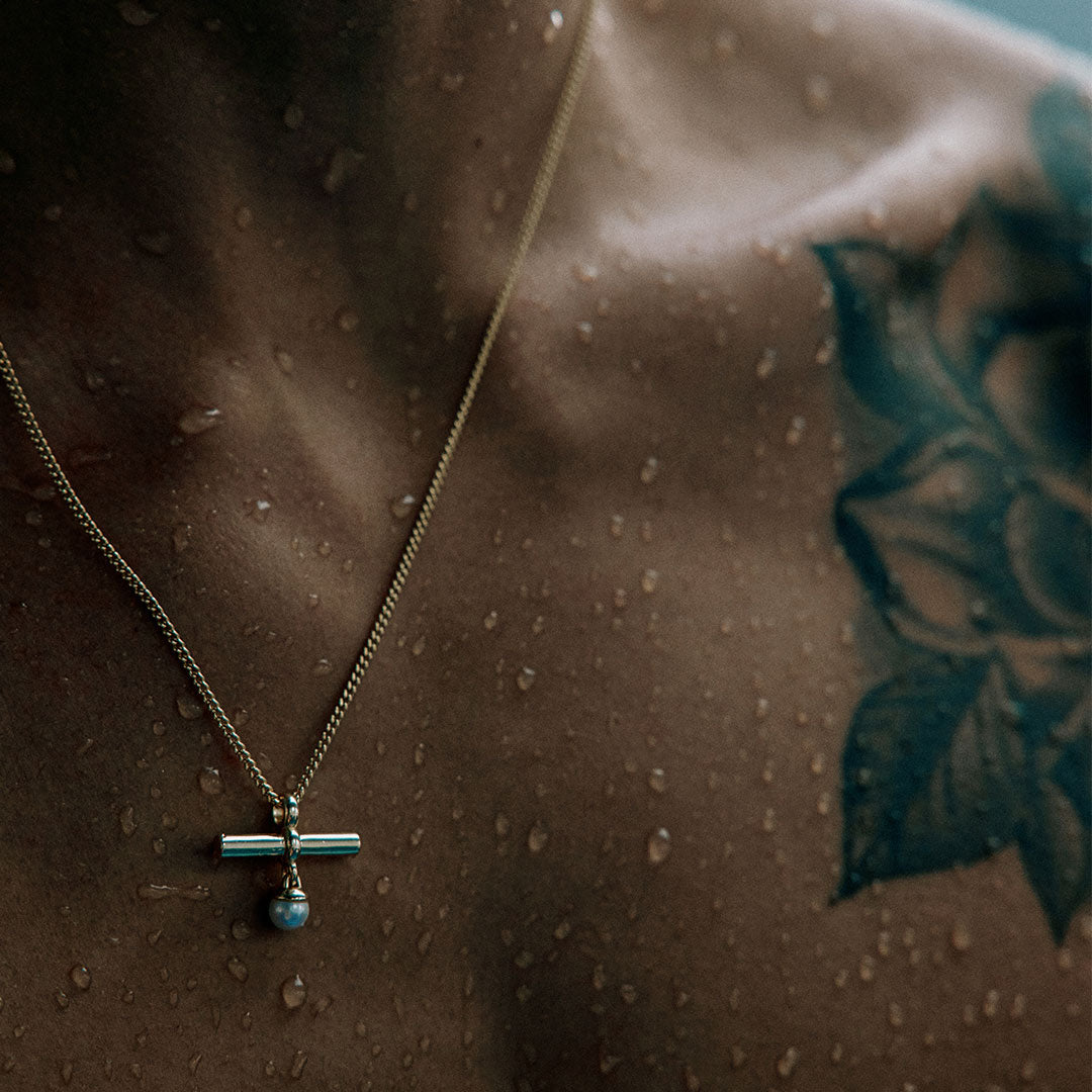 Gold Plated Silver Catch Necklace