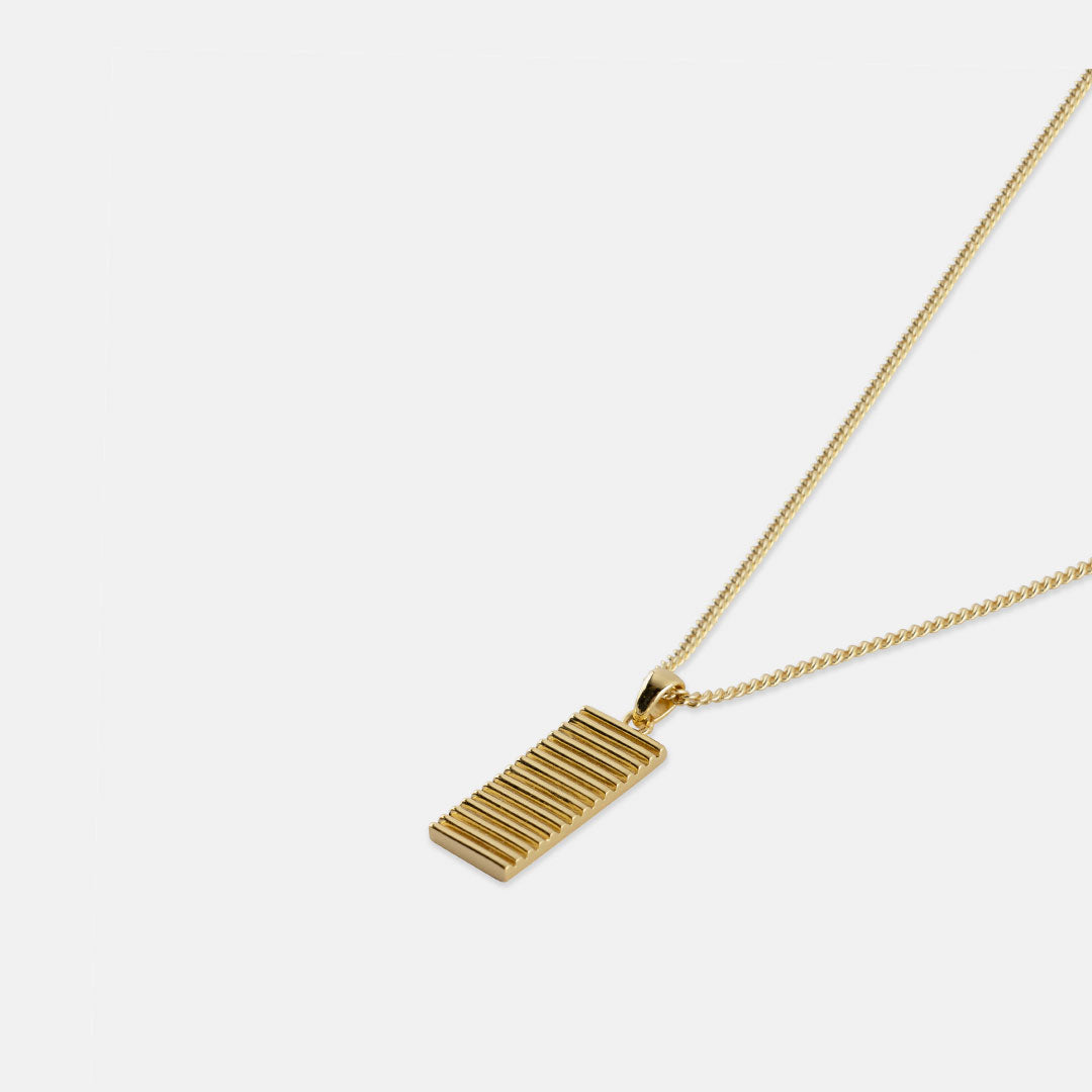 Gold Column Necklace