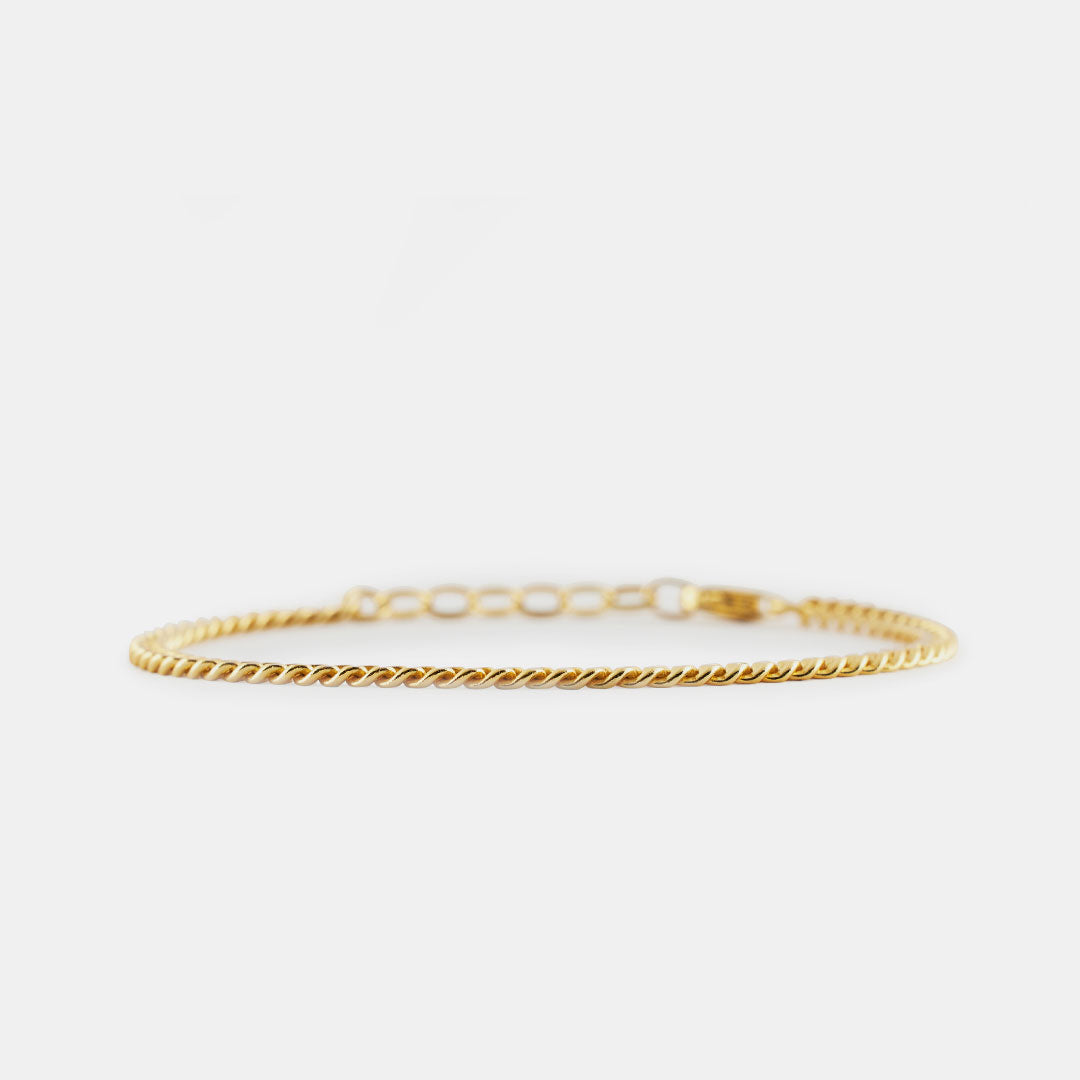 Gold Plated Silver Diamond Cut Bracelet Gold Plated Silver Diamond Cut Bracelet