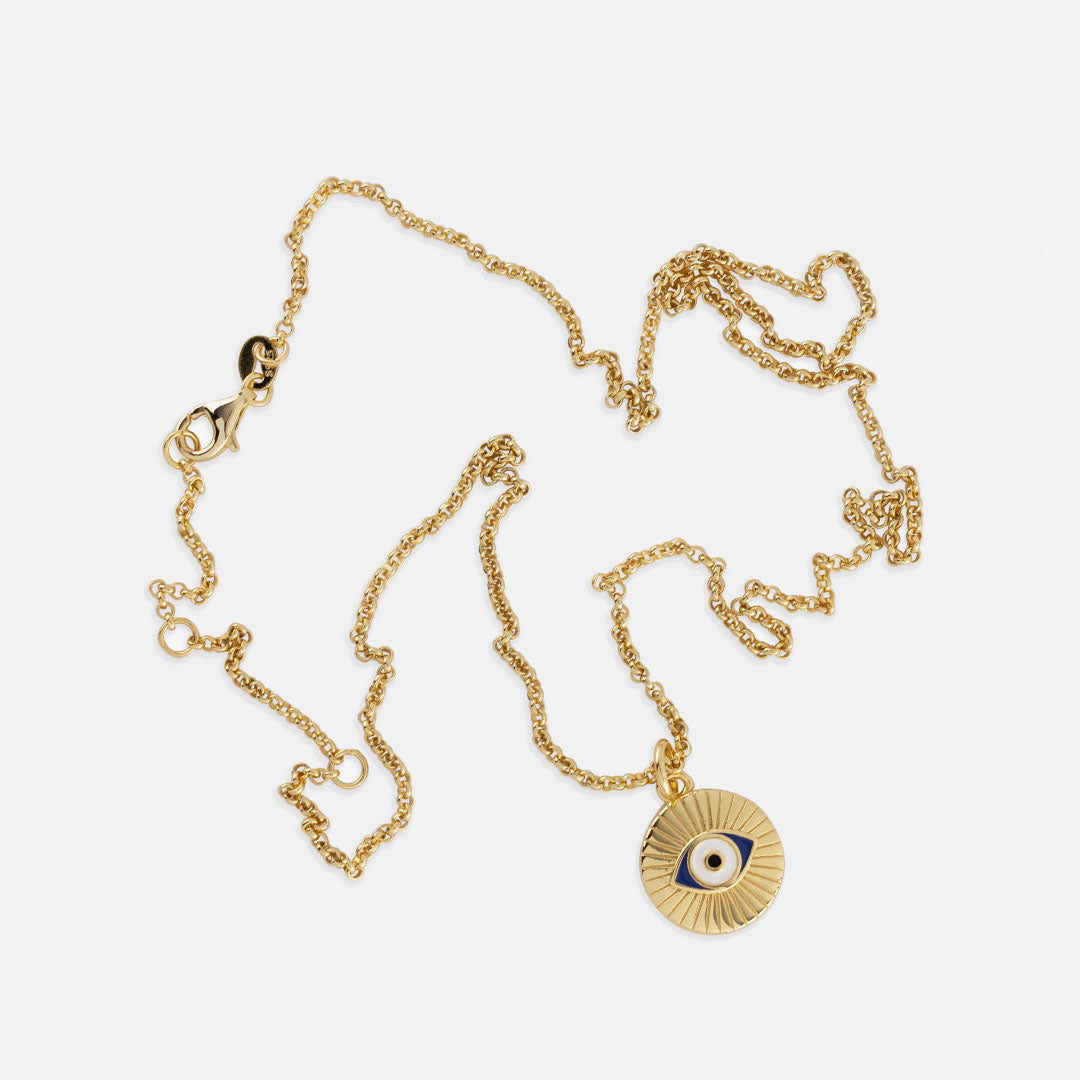 Gold Plated Silver Focus Necklace