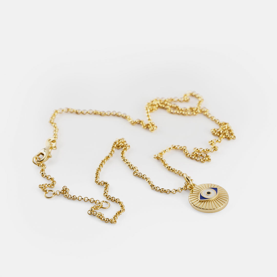 Gold Plated Silver Focus Necklace