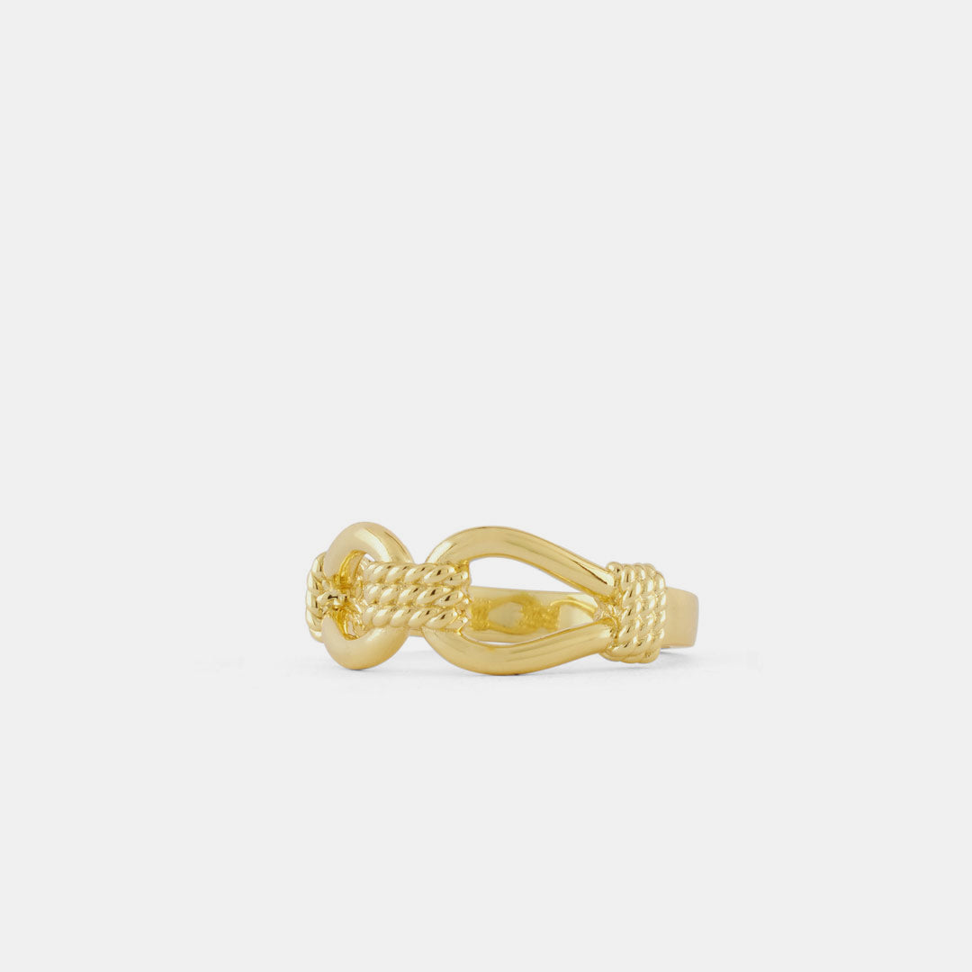 Gold Lasso Ring