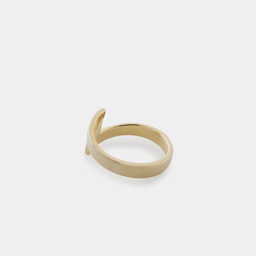 Gold Plated Silver Lightning Bolt Ring Gold Plated Silver Lightning Bolt Ring