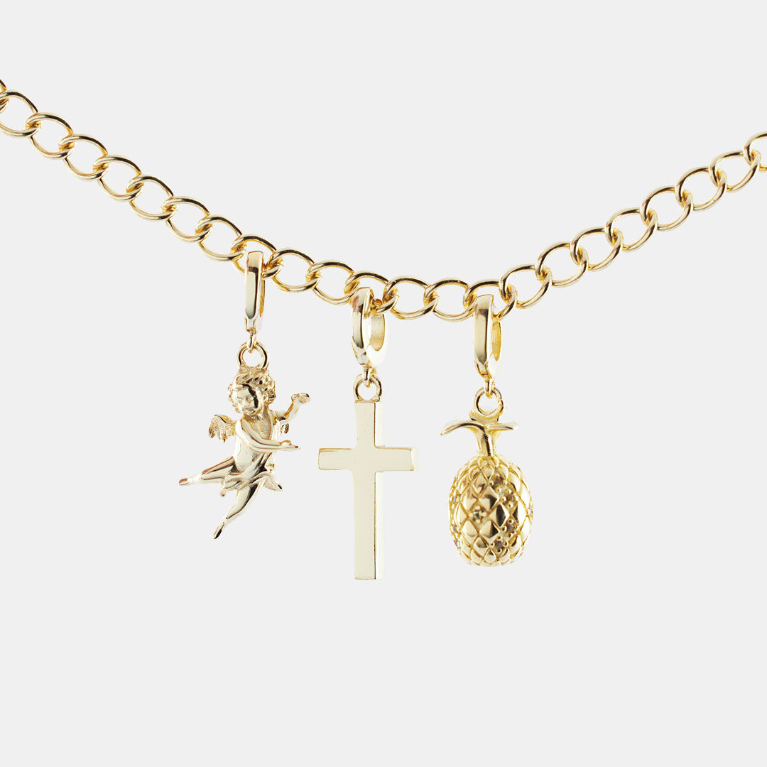 Gold Cross Charm