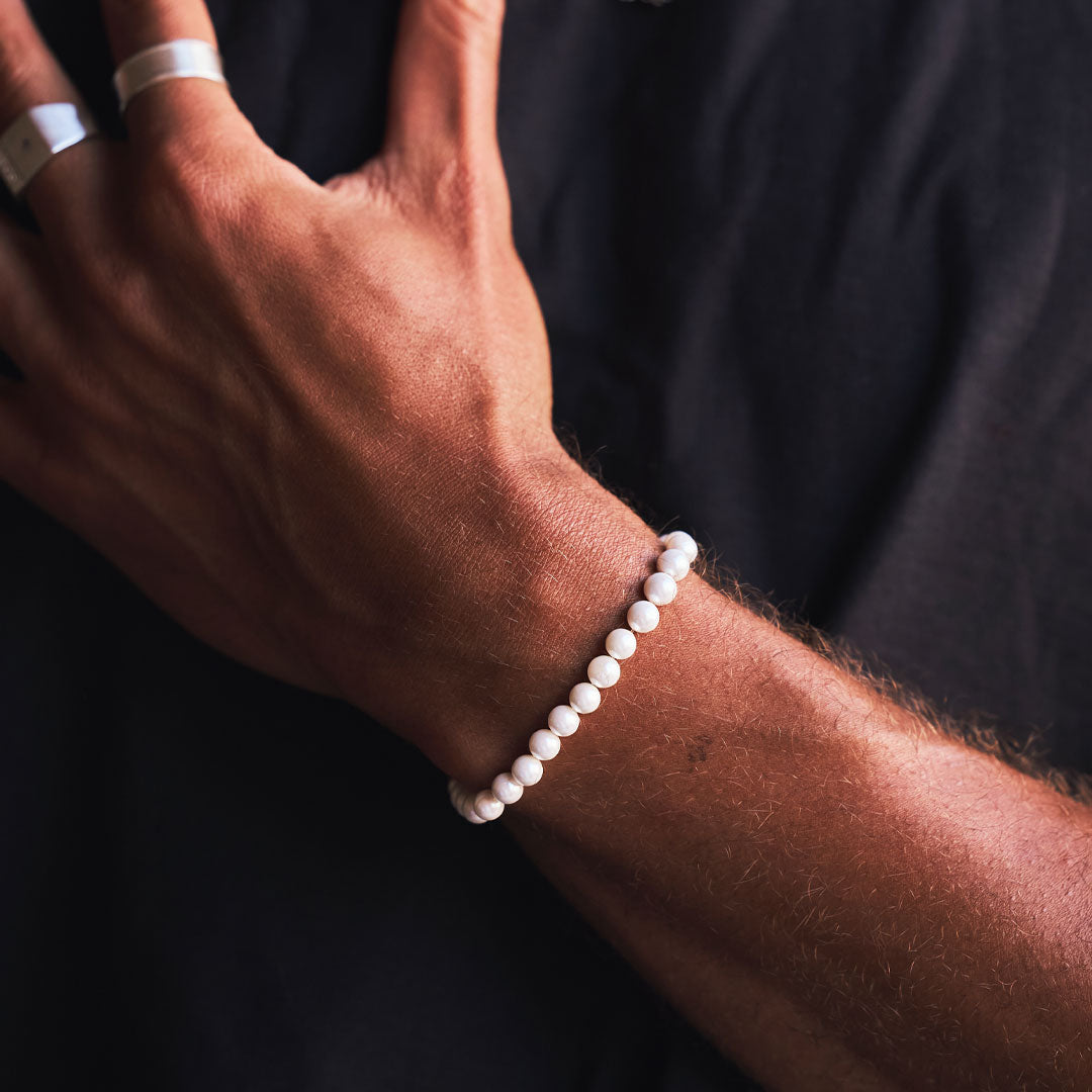 Silver Pearl Bracelet