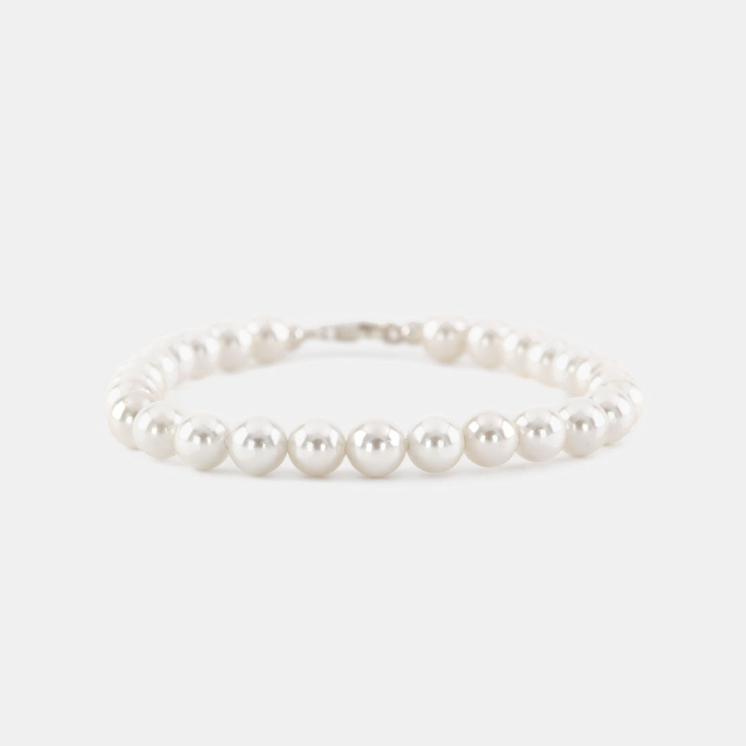 Silver Pearl Bracelet