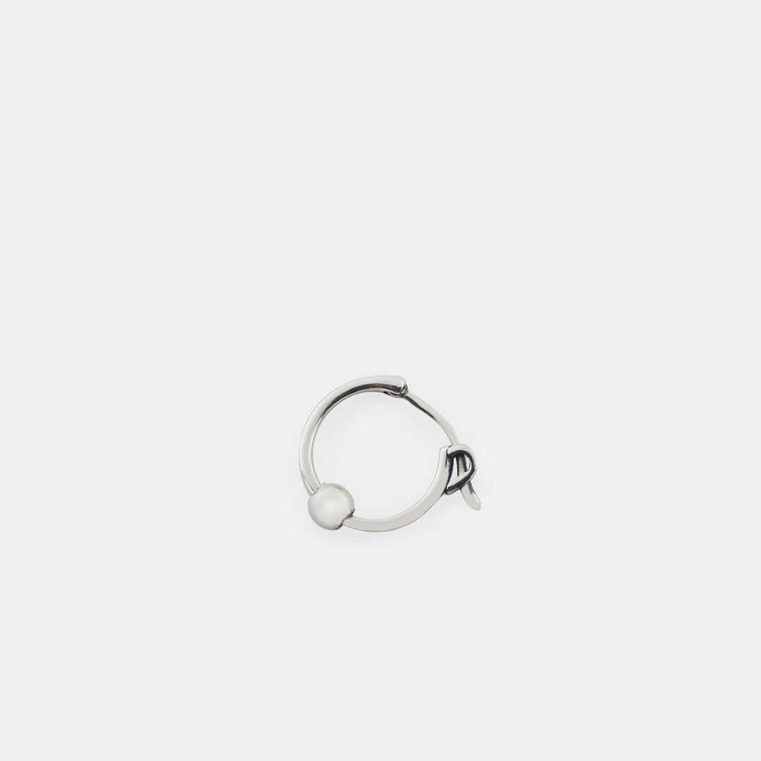 Silver Ball Hoop Earring Silver Ball Hoop Earring