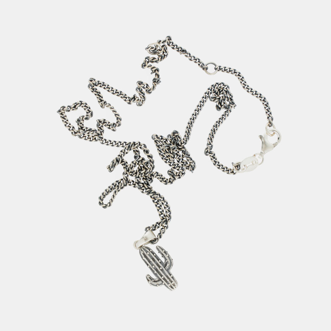 Silver Cactus Necklace