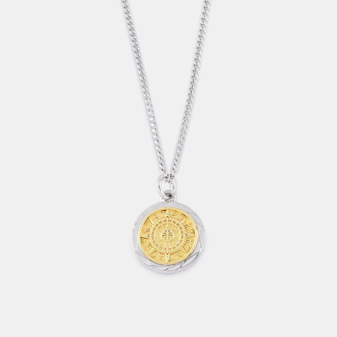 Silver Compass Necklace
