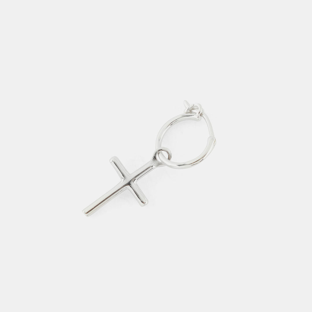 Silver Cross Earring - Serge DeNimes