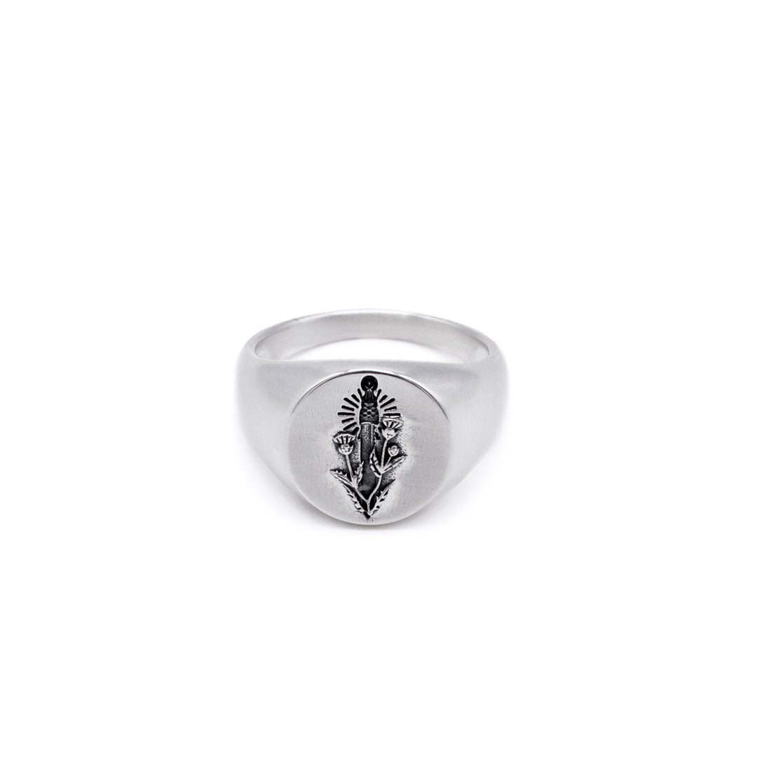 Silver Defence Ring | Men's 925 Sterling Silver | Serge DeNimes