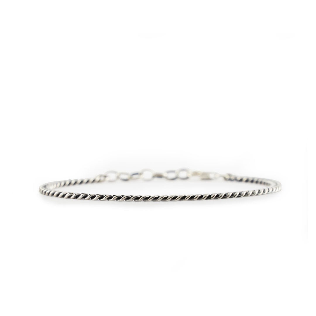 Silver-Diamond-Cut-Bracelet-