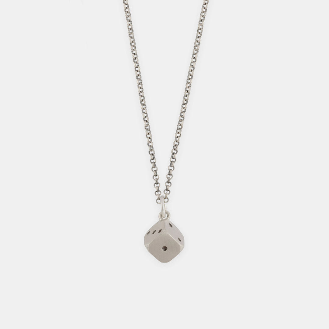Silver Dice Necklace Silver Dice Necklace