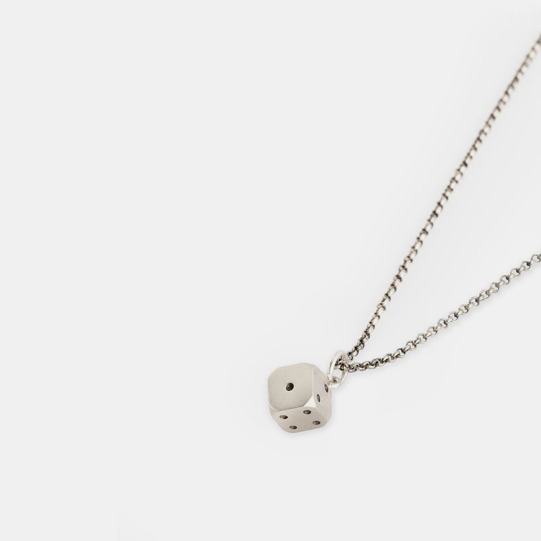 Silver Dice Necklace Silver Dice Necklace