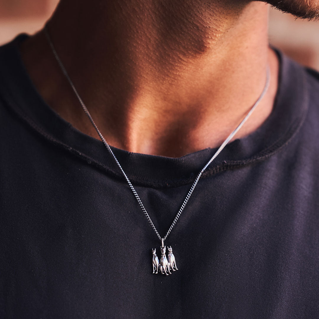 Silver Doberman Necklace Silver Doberman Necklace
