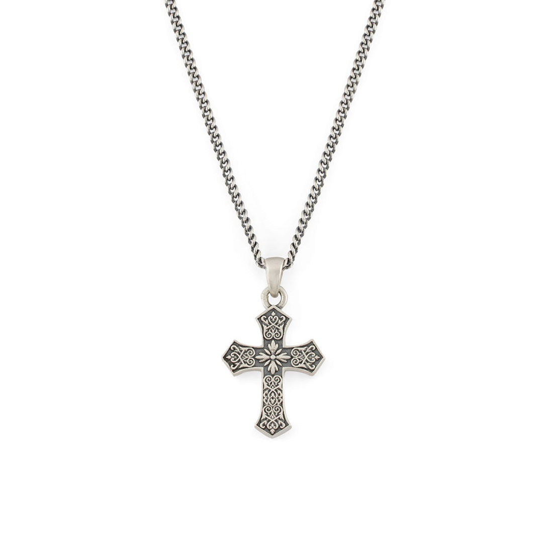 Silver Gothic Jewellery Silver Gothic Cross Necklace – Serge DeNimes