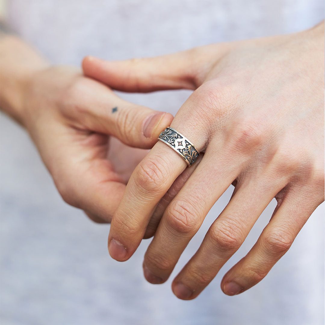 Silver Kabuto Ring - Serge DeNimes