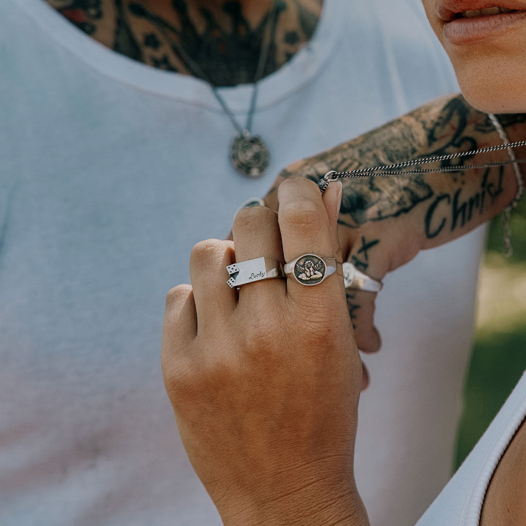Silver Lucky Dice Ring Silver Lucky Dice Ring
