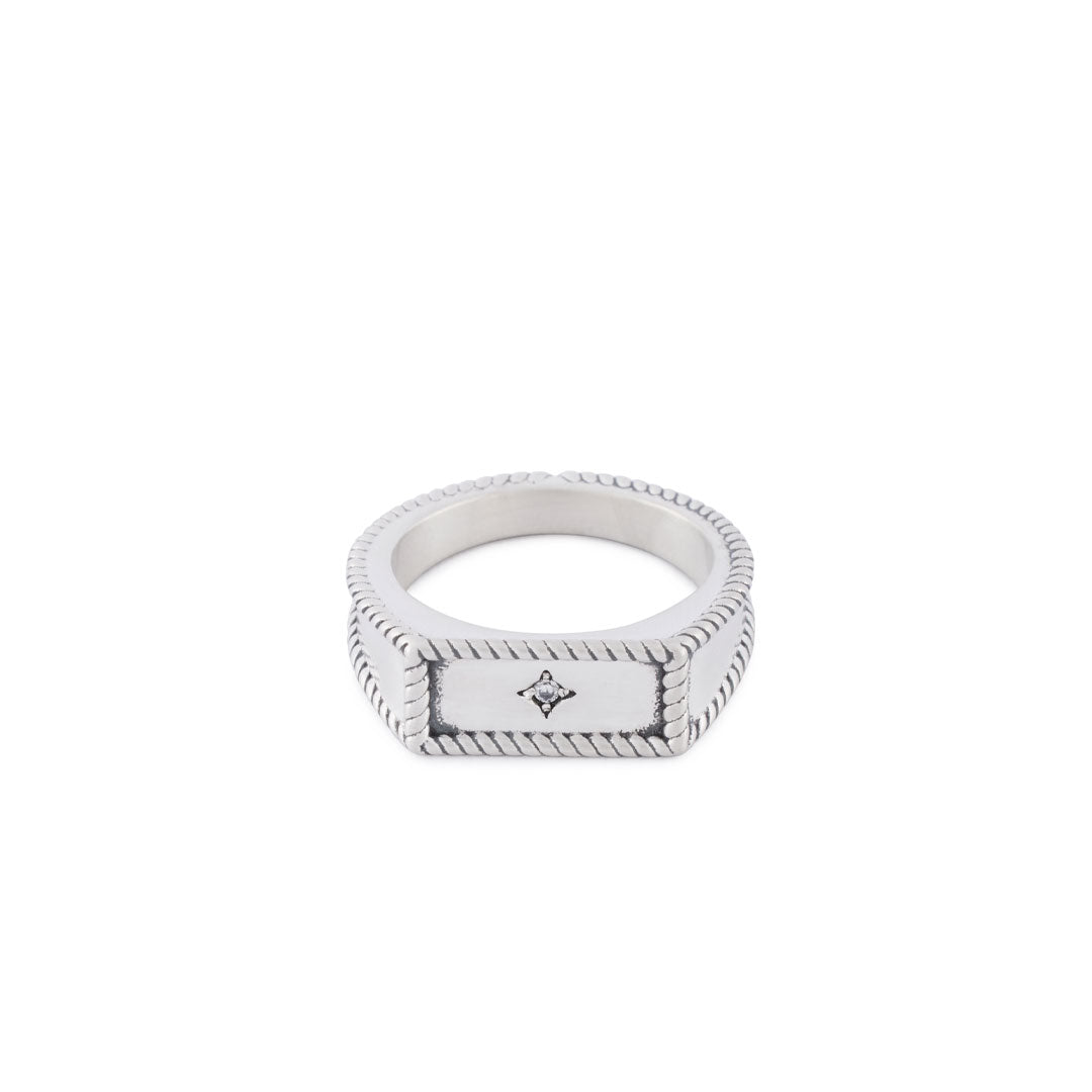 Silver Moonlight Ring | Men's 925 Sterling Silver | Serge DeNimes