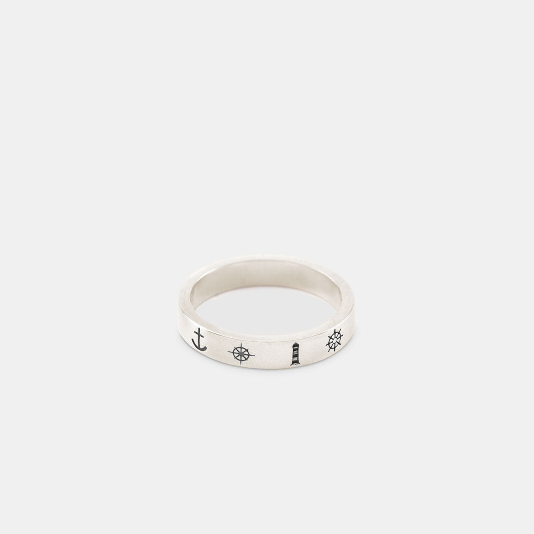 Silver Nautical Ring