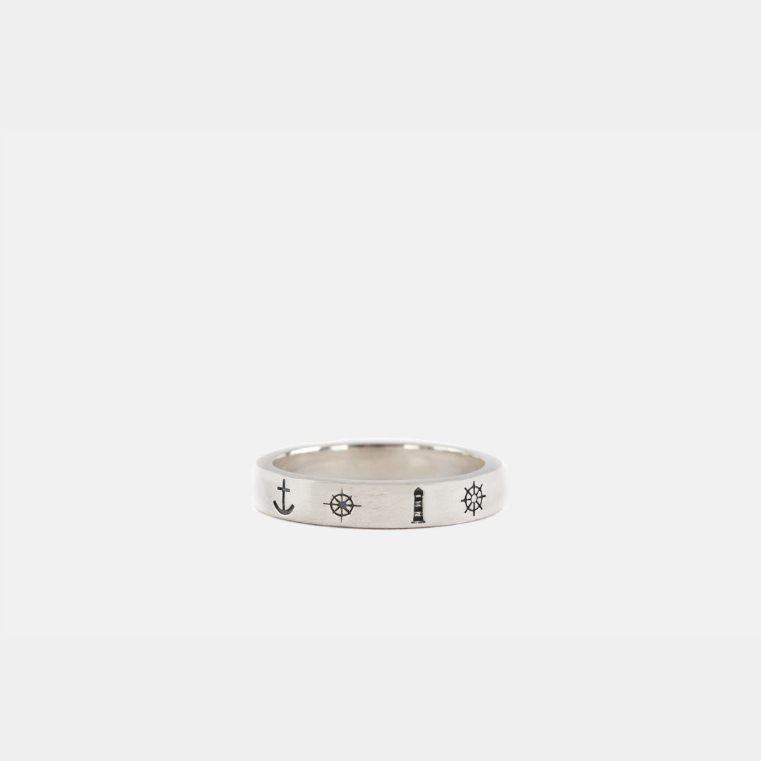 Silver Nautical Ring