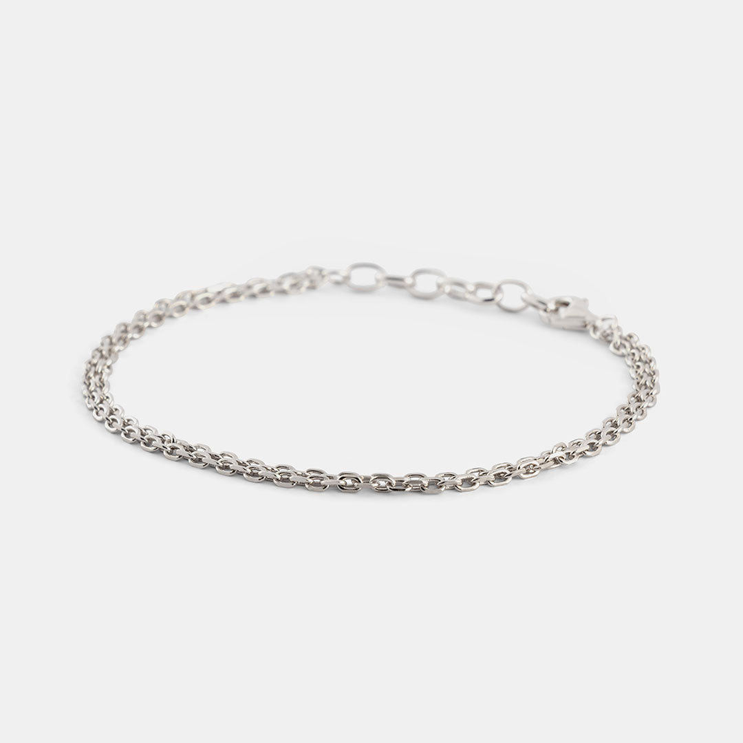 Silver Oval Belcher Chain Bracelet Silver Oval Belcher Chain Bracelet