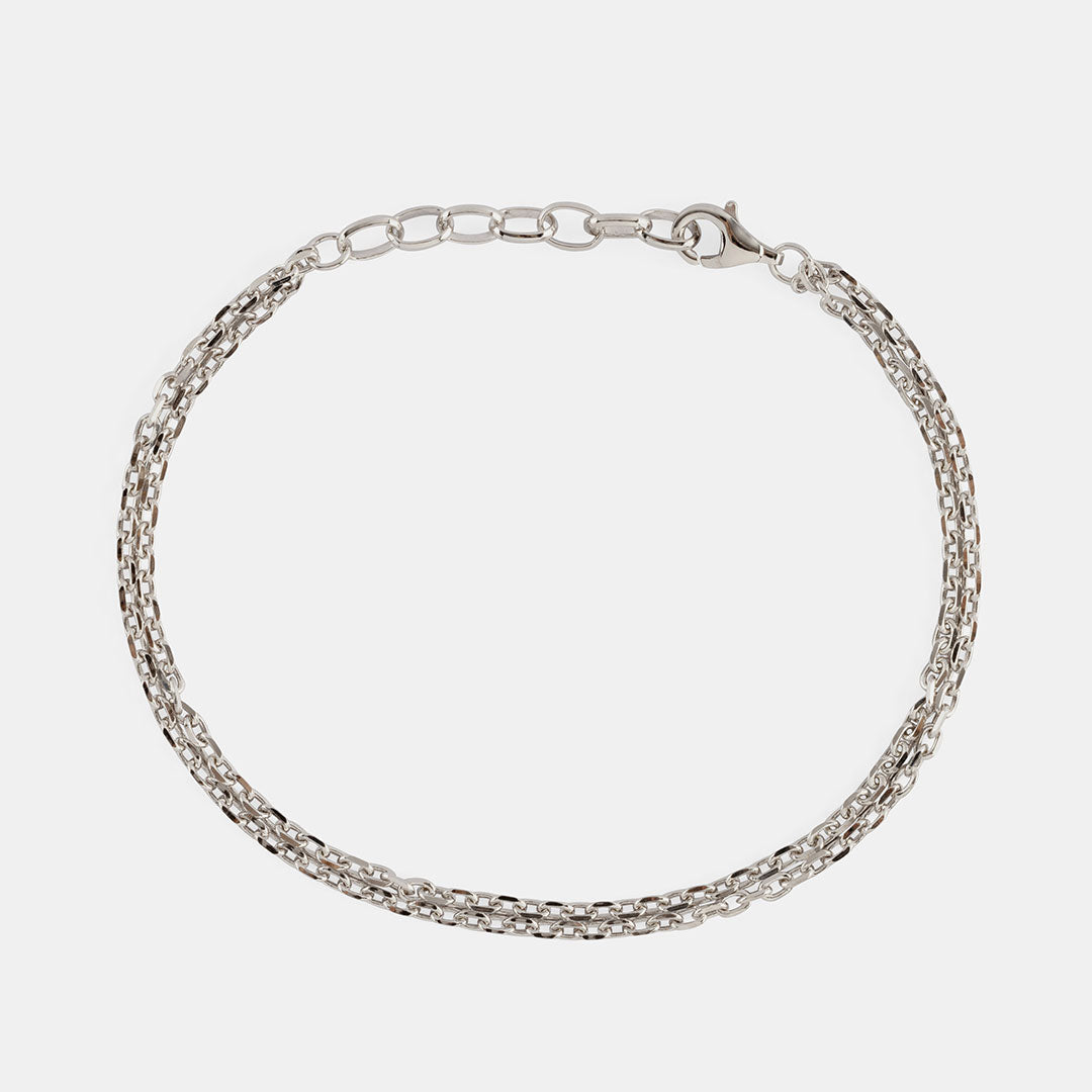 Silver Oval Belcher Chain Bracelet Silver Oval Belcher Chain Bracelet