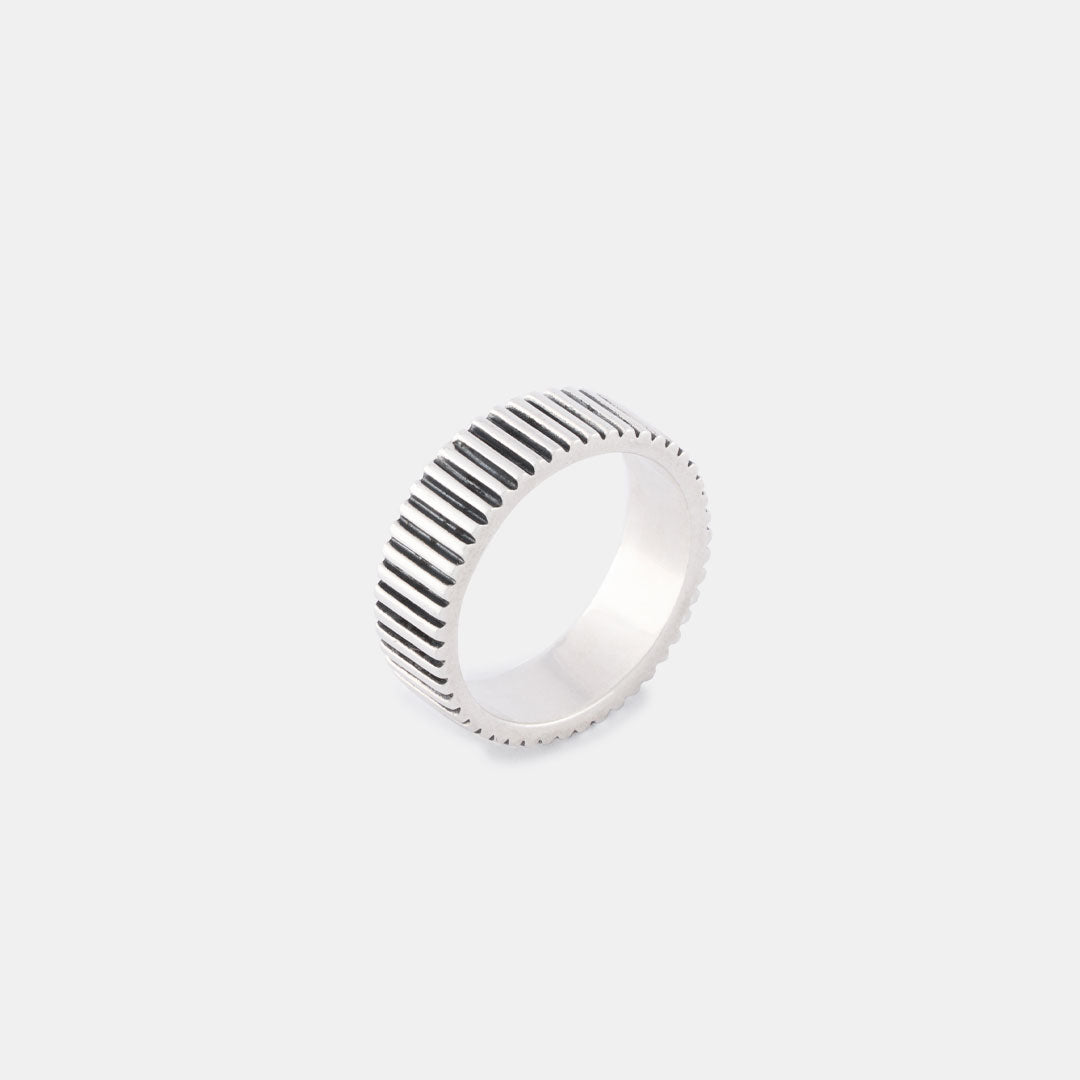 Silver Ridge Band Ring