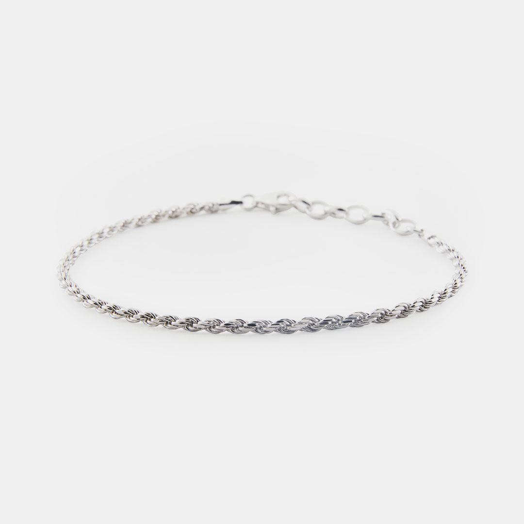 Silver Rope Bracelet