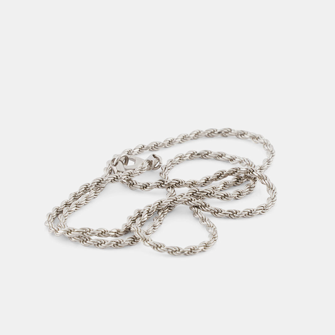 Silver Rope Necklace