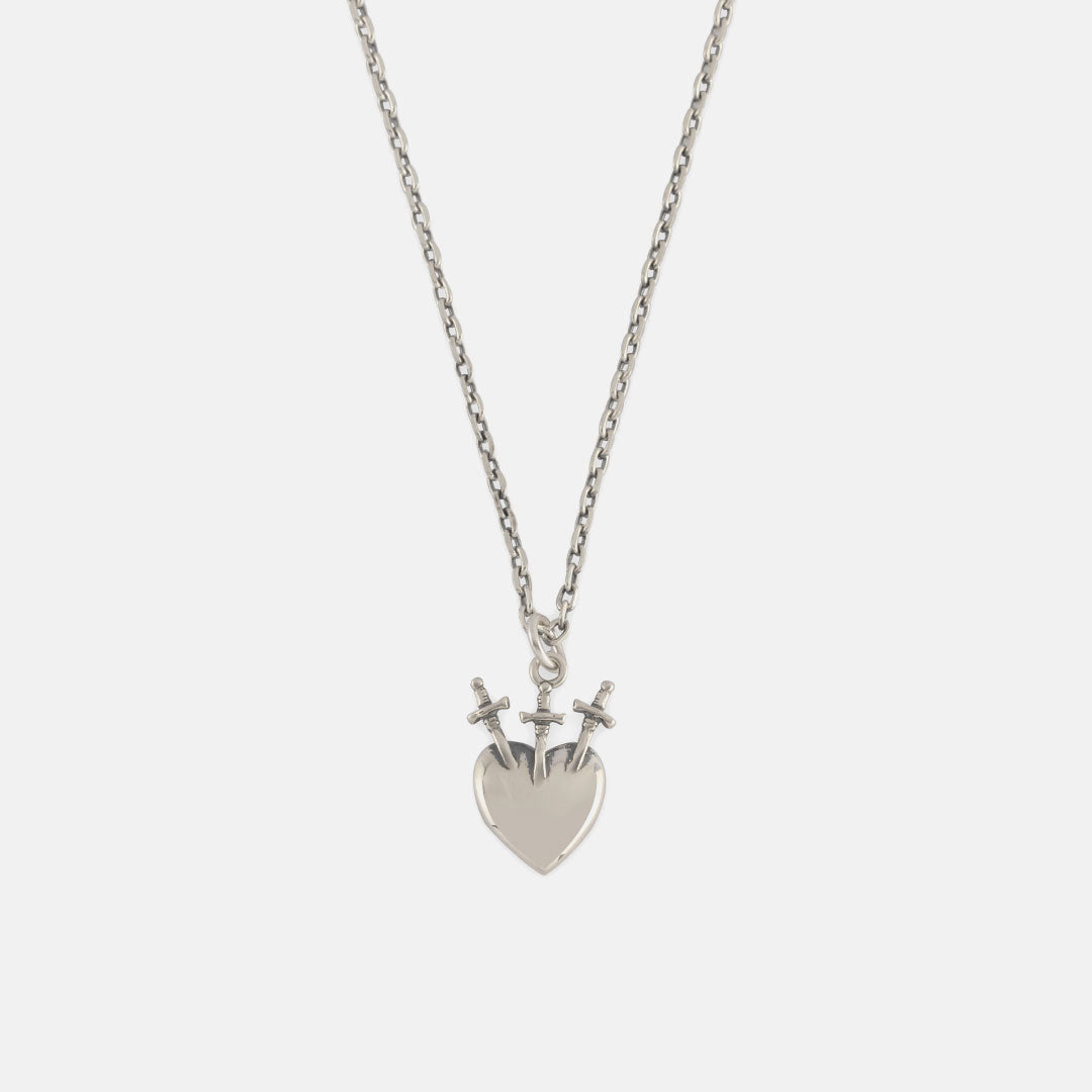 Silver Sacred Heart Necklace Silver Sacred Heart Necklace