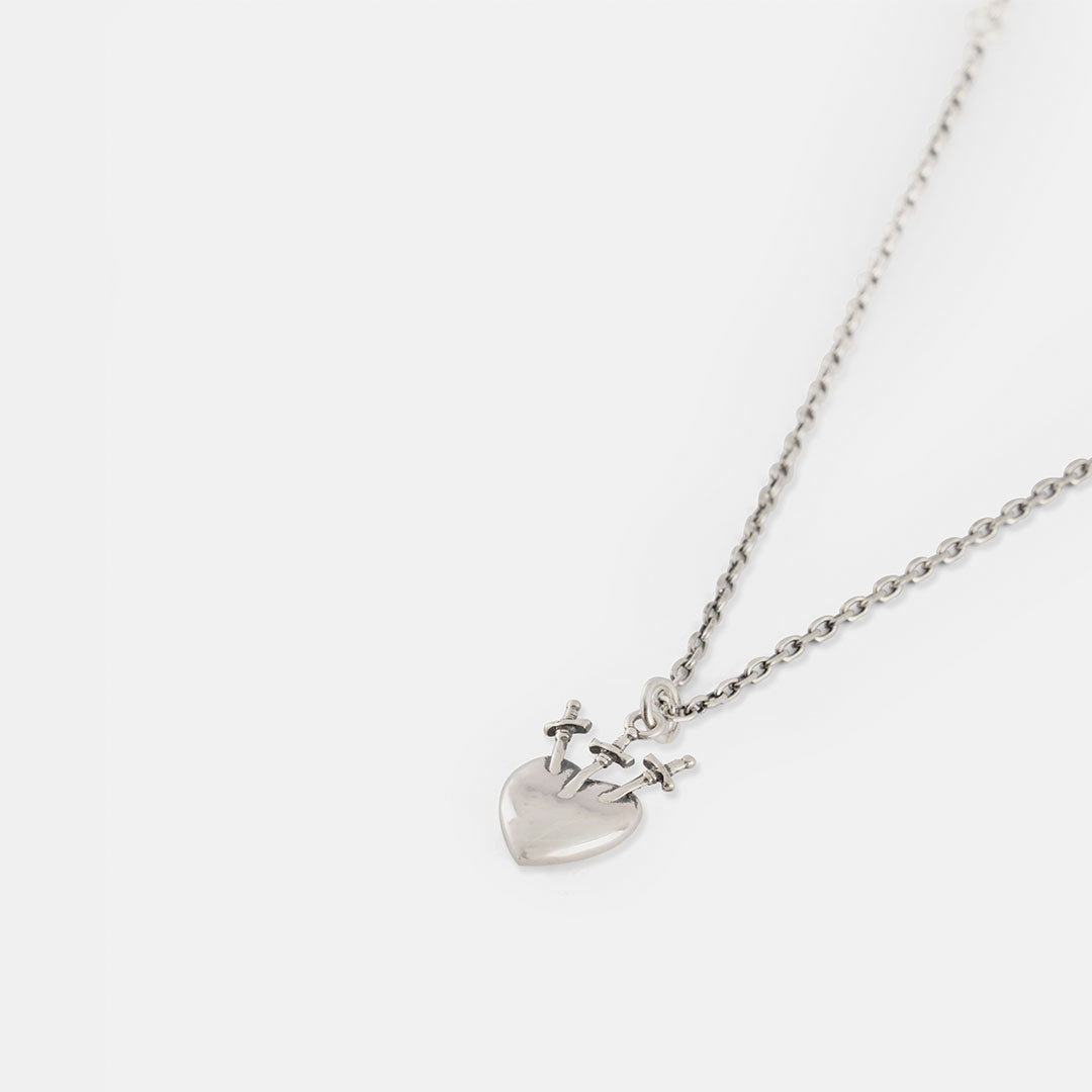 Silver Sacred Heart Necklace Silver Sacred Heart Necklace
