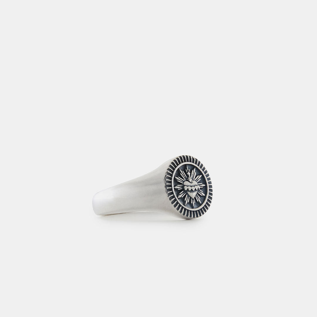 Silver Sacred Heart Ring Silver Sacred Heart Ring