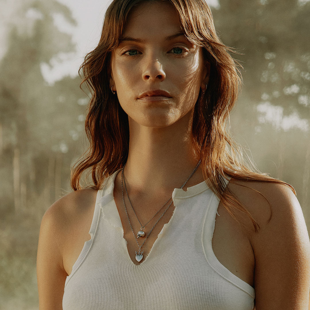 Silver Skull Necklace Silver Skull Necklace