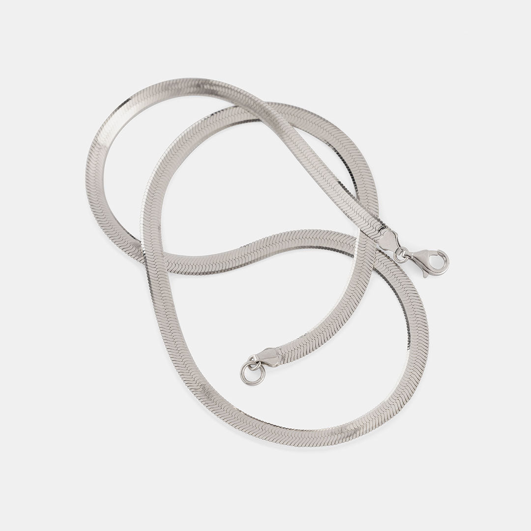 Silver Flat Snake Chain Silver Flat Snake Chain