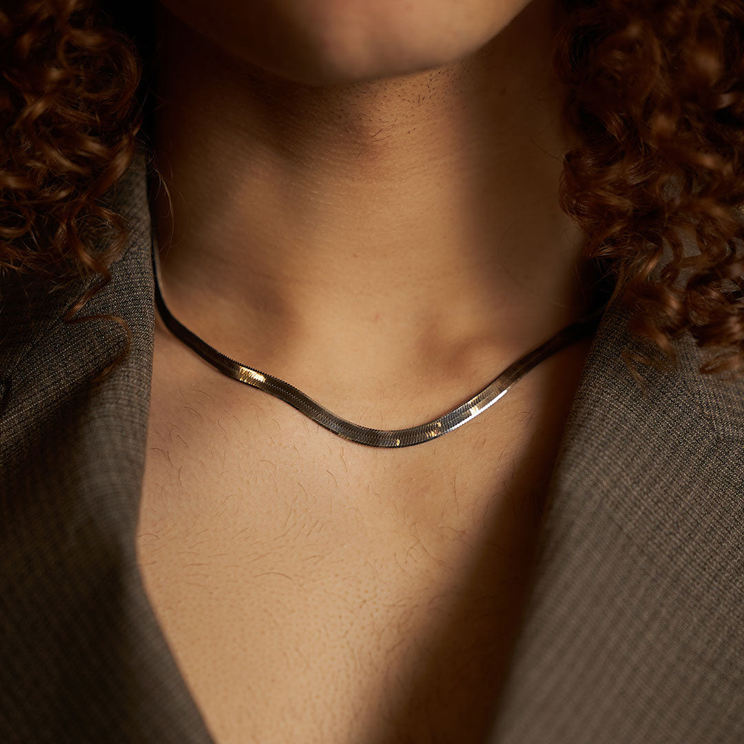 Silver Flat Snake Chain Silver Flat Snake Chain