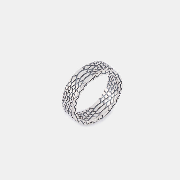 Silver Snake Skin Ring