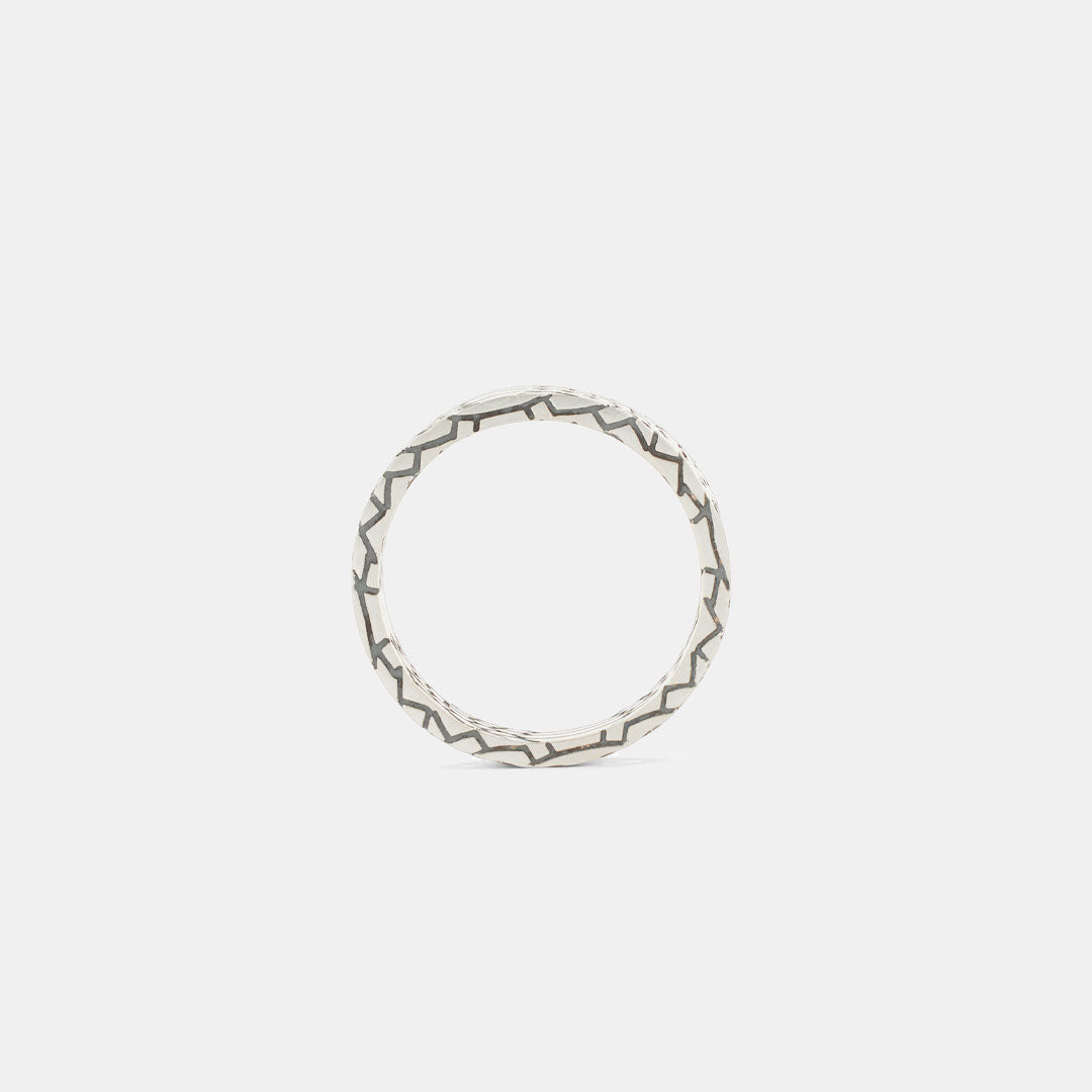 Silver Snake Skin Ring