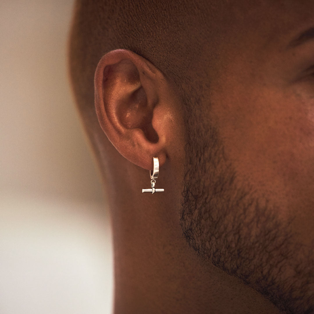 Silver T-Bar Earring Silver T-Bar Earring