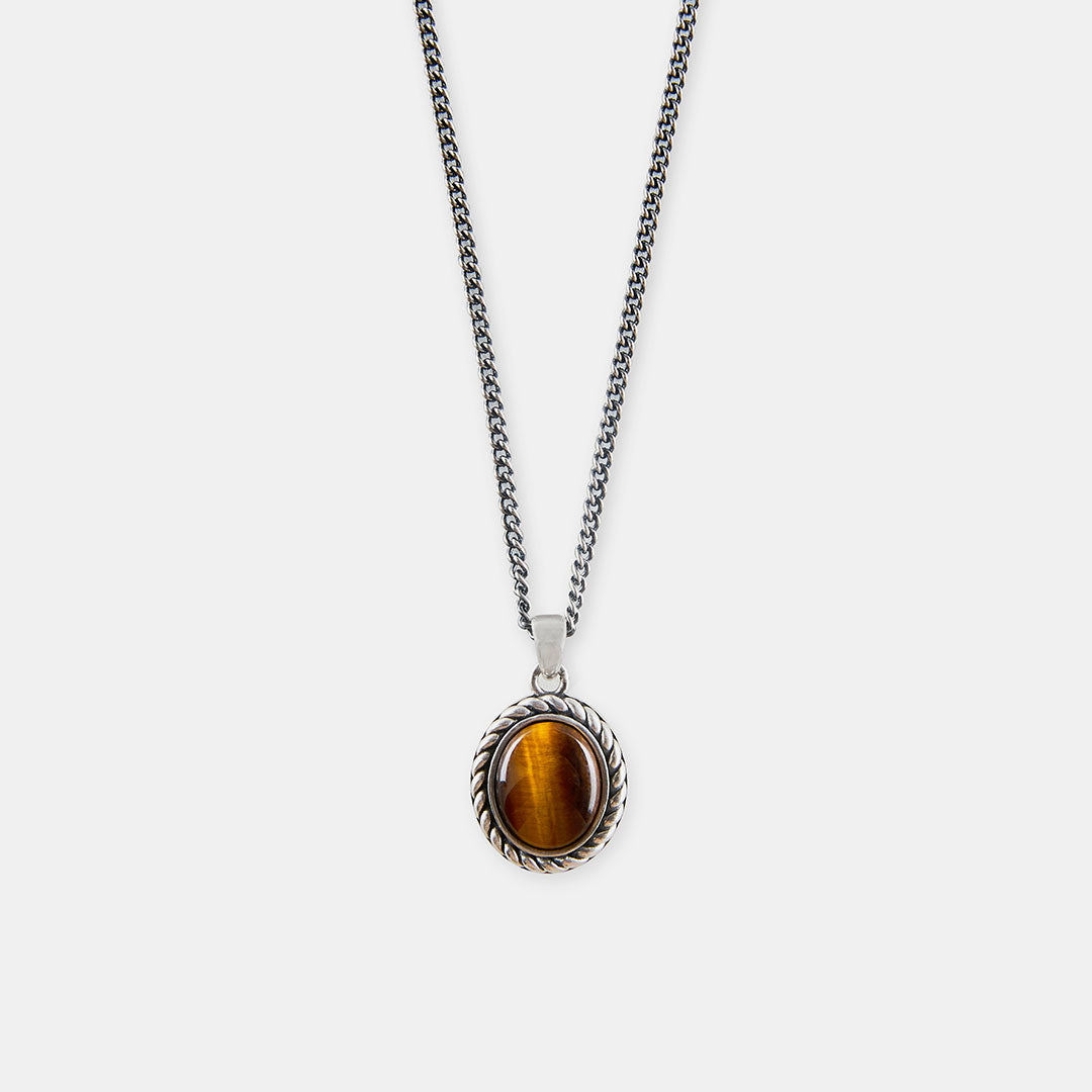 Silver Tigers Eye Necklace Silver Tigers Eye Necklace