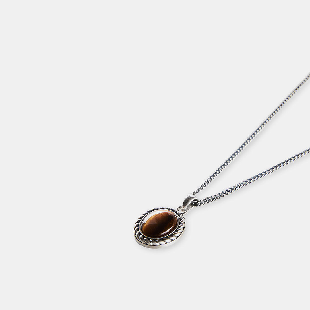 Silver Tigers Eye Necklace Silver Tigers Eye Necklace