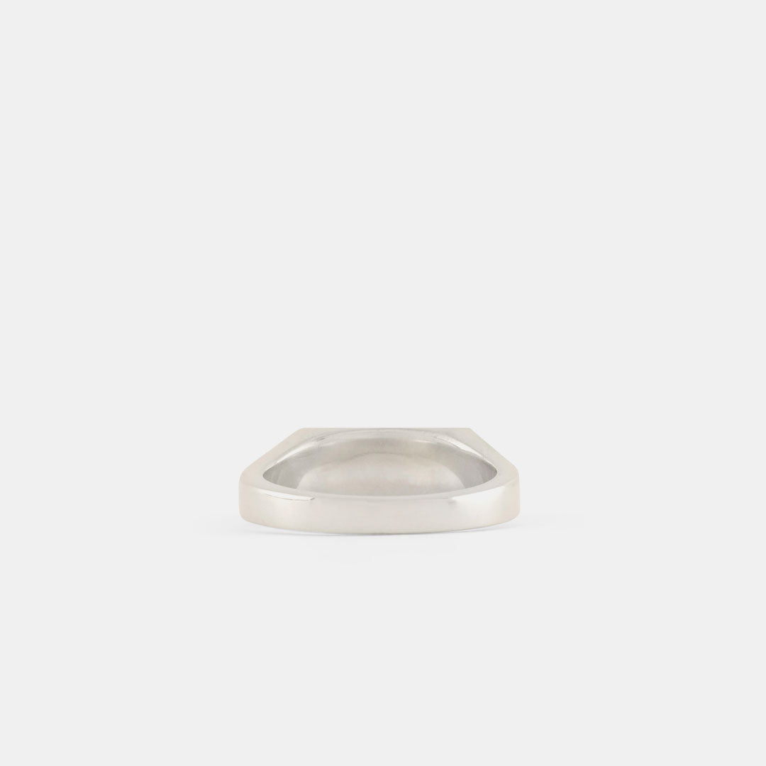 Silver Rectangle Turquoise Ring Silver Rectangle Turquoise Ring