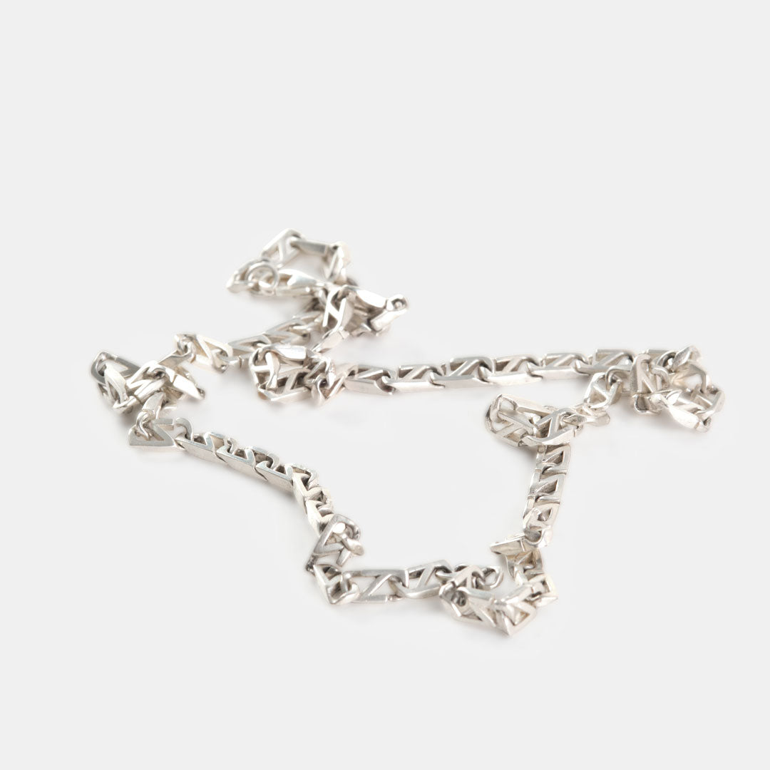 Silver Trademark Chain Link Necklace